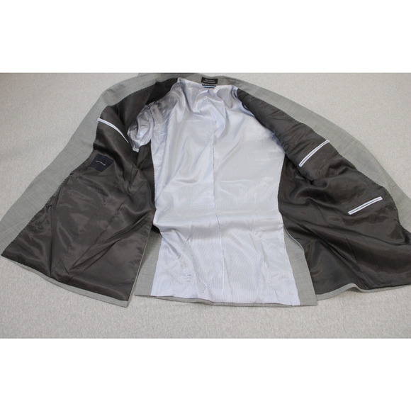 Tommy Hilfiger Blazer Jacket Mens 42R Gray Wool Single Breasted 2 Button - Picture 3 of 8
